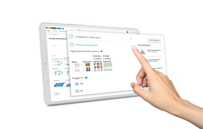 Configurator voor overspanningsbeveiligingsmodulen voor de M&R-techniek