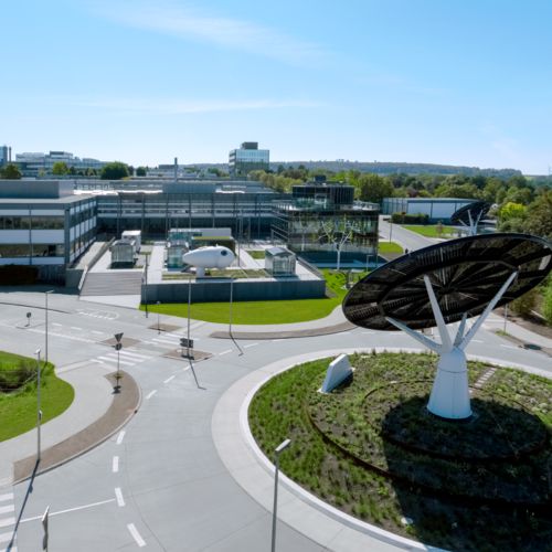 All Electric Society Park, aerial photograph