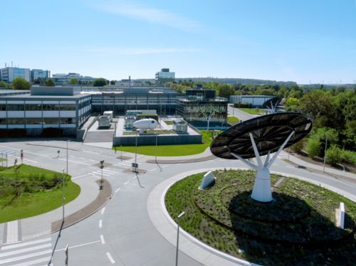 All Electric Society Park, aerial photograph