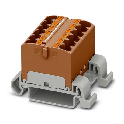 PTFIX 12X4-NS35A BN - Verteilerblock