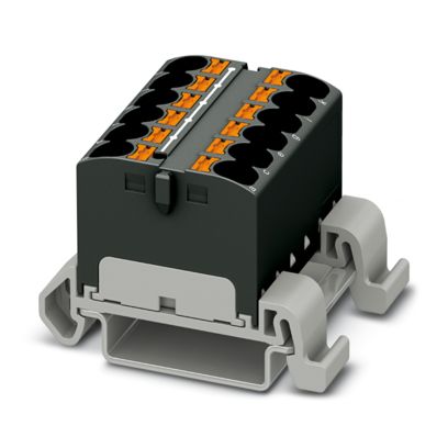 PTFIX 12X4-NS35A BK - Verteilerblock