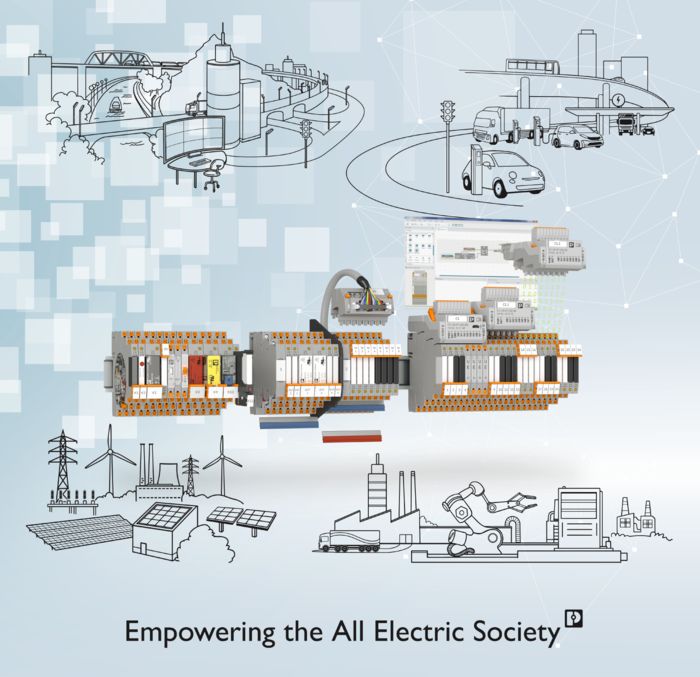 AES-Sektoren aus der Energie, Industrie, Infrastruktur, Mobilität und PLC-INTERFACE