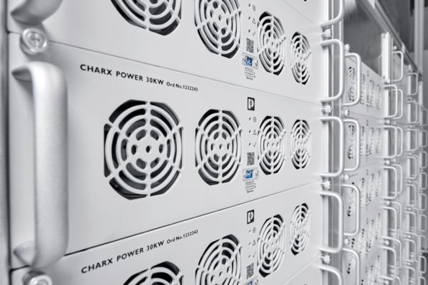 AC/DC converters of the CHARX power system in the electrolyzer