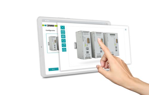 Configurators for power supplies, device circuit breakers, and surge protection