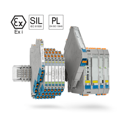 Signal conditioners and measuring transducers for explosion protection
