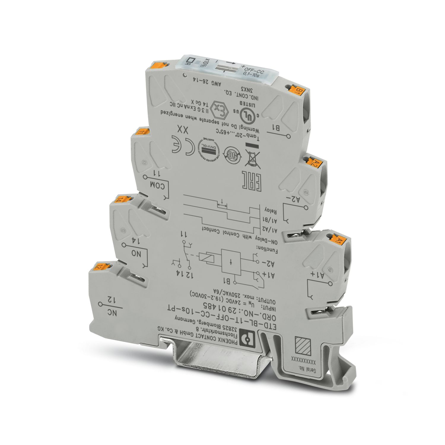ETD-BL-1T-OFF-CC- 10S-PT - Timer relay - 2901485 | Phoenix