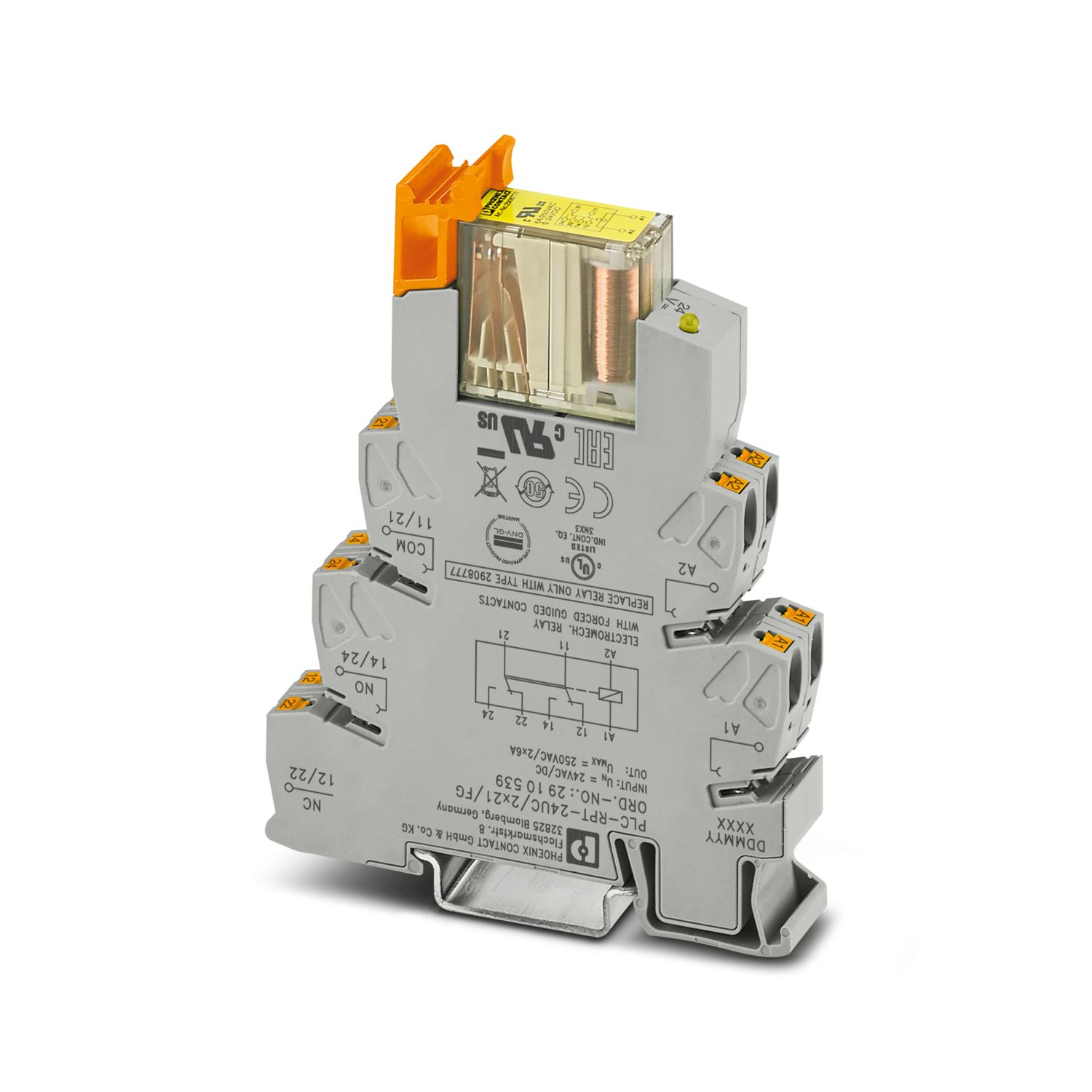 PLC-RPT- 24UC/2X21/FG - Релейный модуль - 2910539 | Phoenix Contact