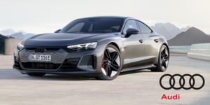 Audi-elbil med logo