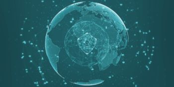 Un monde interconnecté avec une serrure de sécurité