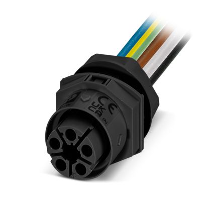 IPD W 5P2,5 F 0,5 M25 BK - Panel feed-through (1088698)