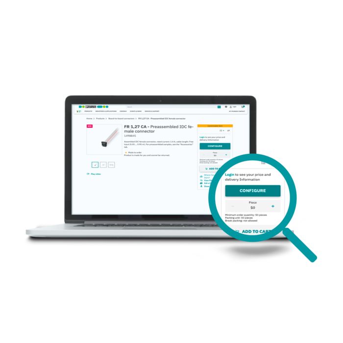 Item detail page with a product designed for assembly