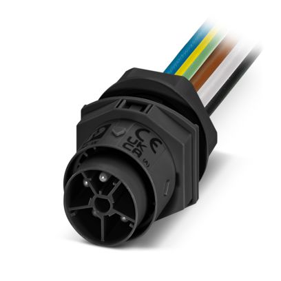 IPD W 5P2,5 M 0,5 M25 BK - Panel feed-through (1088697)