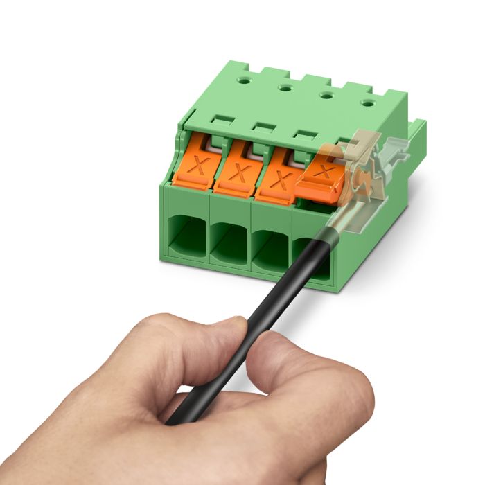 Anschlussprinzip der Leiterplatten-Steckverbinder XPC 