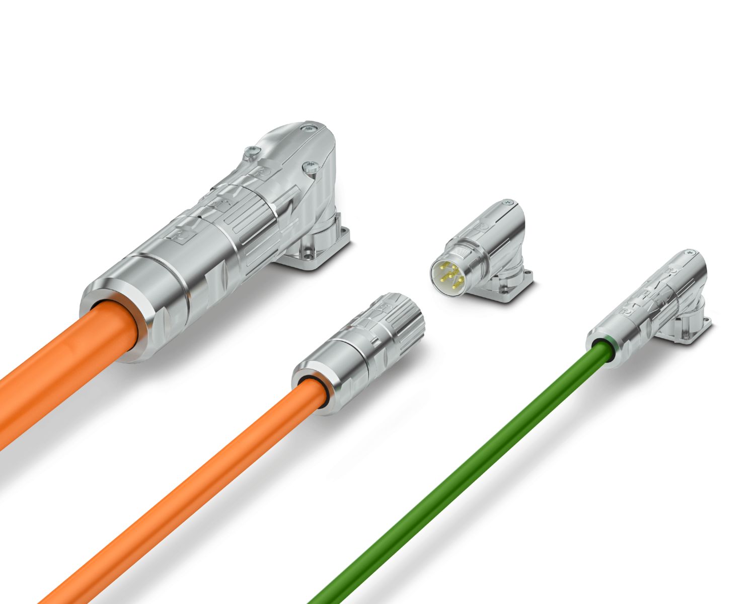  PRO series M17 and M23 connectors with fast-locking system