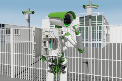 Title image of the Video surveillance for industrial applications brochure