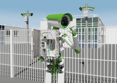 Title image of the Video surveillance for industrial applications brochure