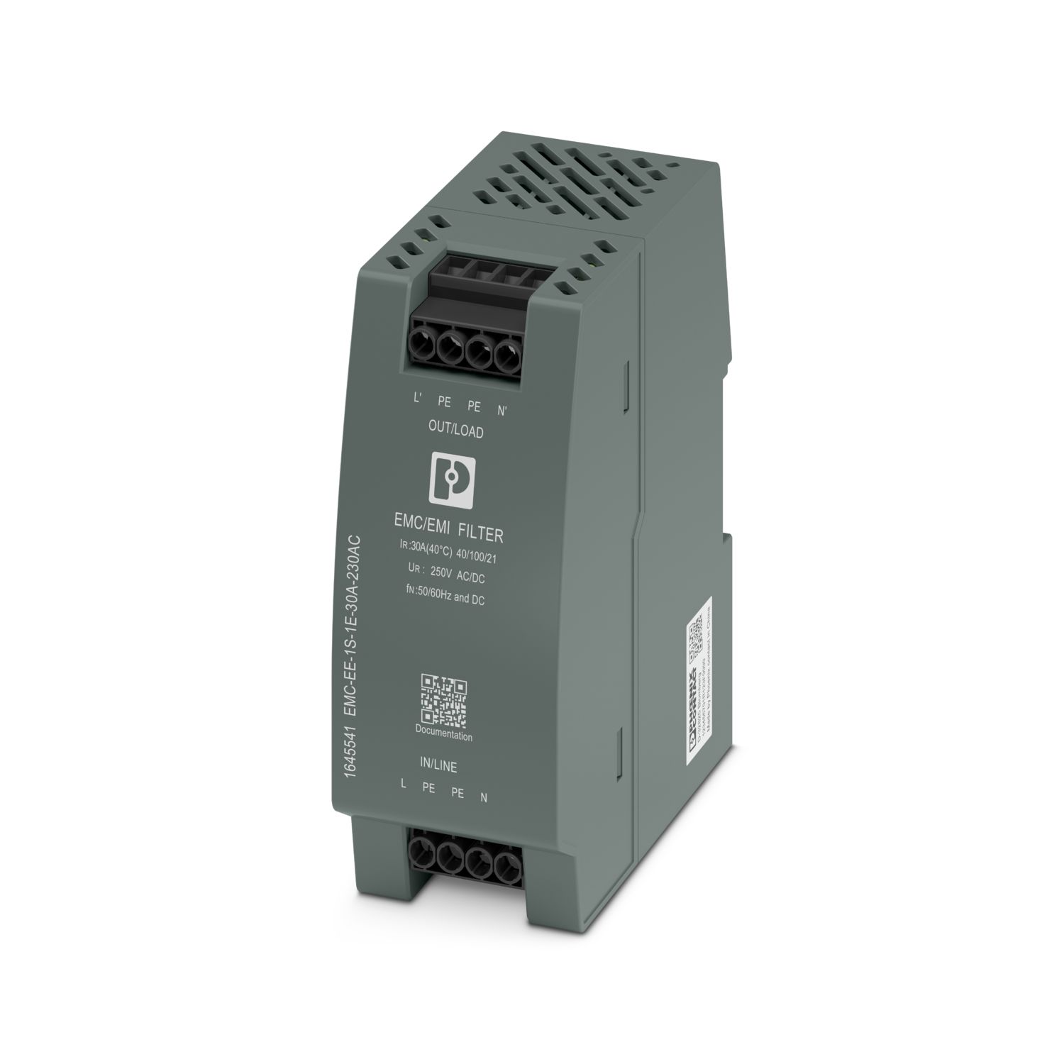 EMC-EE-1S-1E-30A-230AC - EMC filter - 1645541 | Phoenix Contact