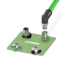 M12 device connectors for soldering processes