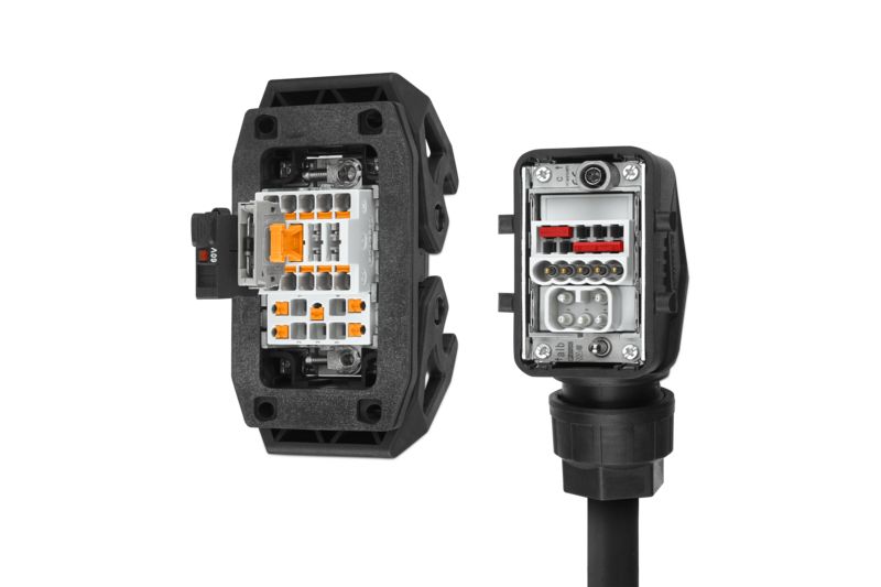 Module à inserts de contact HEAVYCONNEC avec fonction