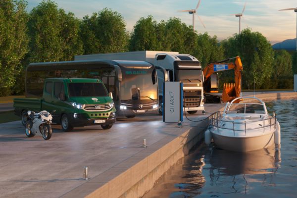 Toma de carga de un vehículo eléctrico
