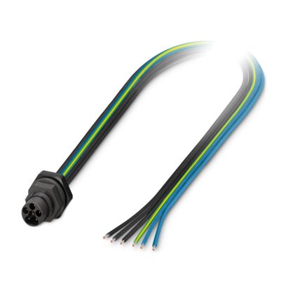 SACC-E-S15MS-5PE-M20/0,5 - Gerätesteckverbinder Vorderwand