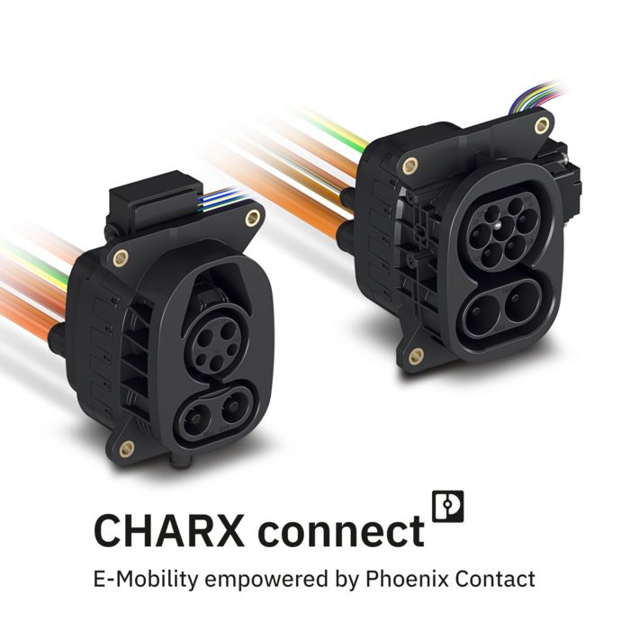 CHARX connect universal CCS vehicle charging inlets