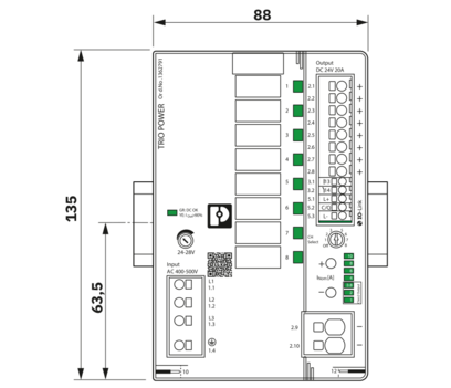 电源-TRIO3-PS/3AC/24DC/20/8C/IOL