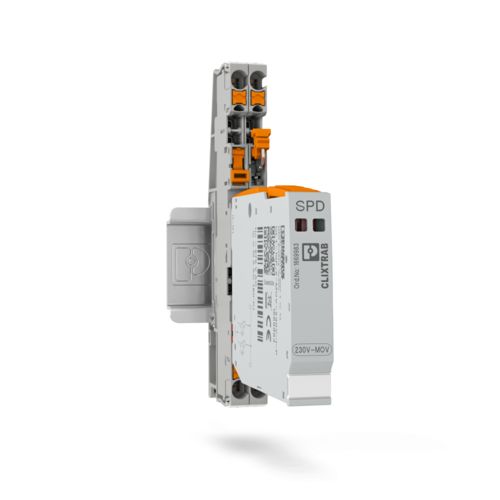 CLT-10P/2-MOV-230V-I montato su guida DIN