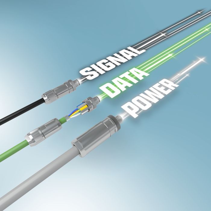 Cablaggio senza utensili con connettori M12 Push-Lock