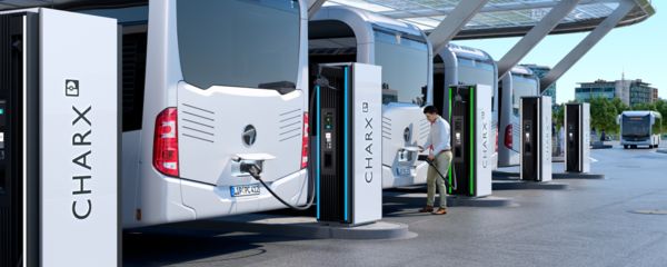 CHARX vehicle charging inlets for electric buses