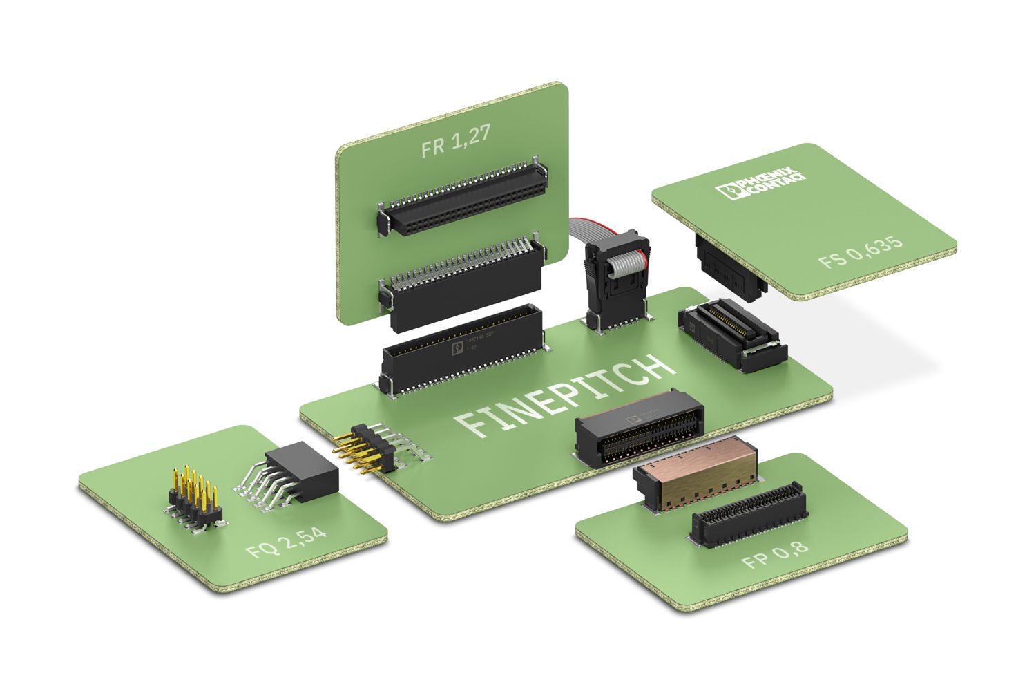 Interactive image map: Different series of board-to-board connectors at a glance