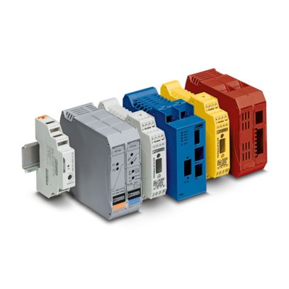 Un module de boîtiers électroniques personnalisés dans différentes couleurs