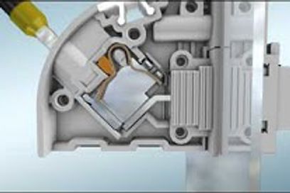 High current feed through terminals