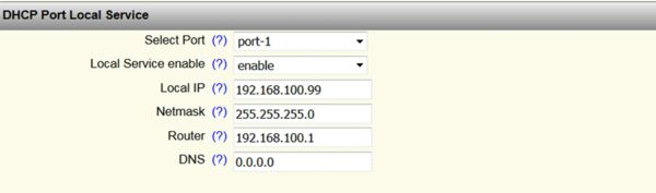 Inställning DHCP