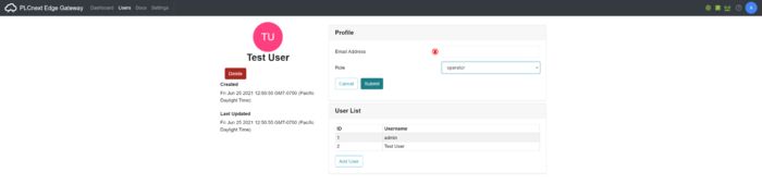 Editing a user's profile