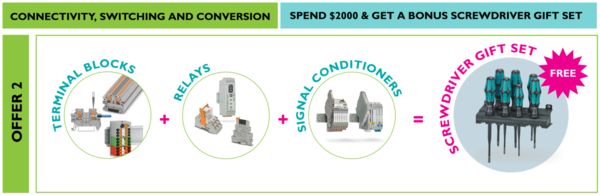 Spend $2000 & get a bonus screwdriver gift set