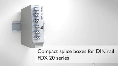 Reliable data transmission with the compact splice boxes FDX 20