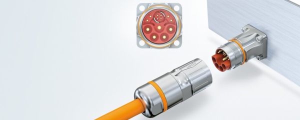 M23 Hybrid plug-in connector