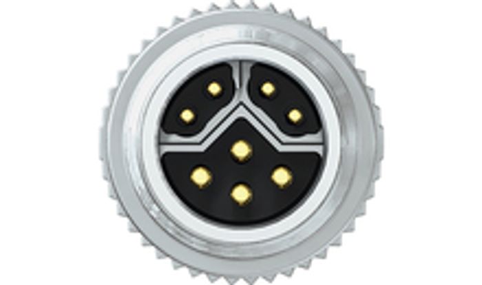 M12 hybrid circular connectors