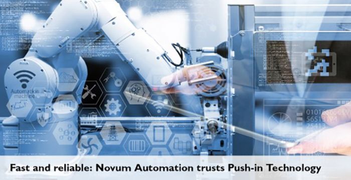 Fast and reliable: Novum Automation trusts Push-in Technology