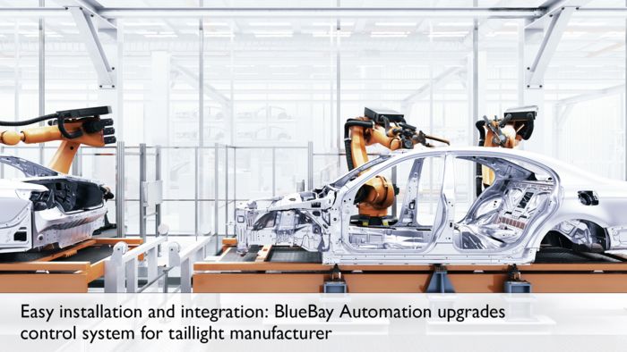 Easy installation and integration: BlueBay Automation upgrades control system for taillight manufacturer