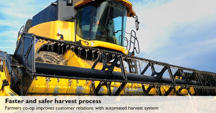 Faster and safer harvest process: Farmers co-op improves customer relations with automated harvest system