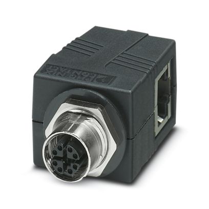 VS-BH-M12FSX-10G-RJ45/90 - Control cabinet feed-through (1404548)