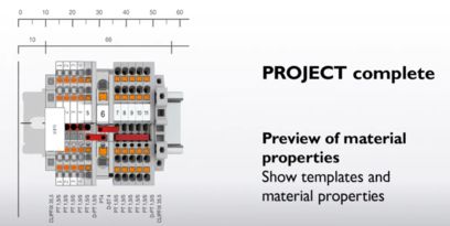 PROJECT complete – Podgląd właściwości materiału