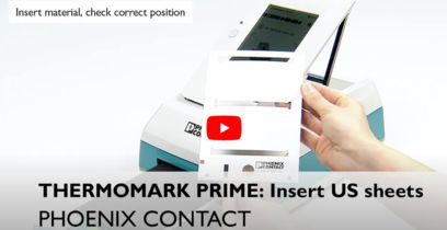 THERMOMARK PRIME – Umieszczanie materiału US