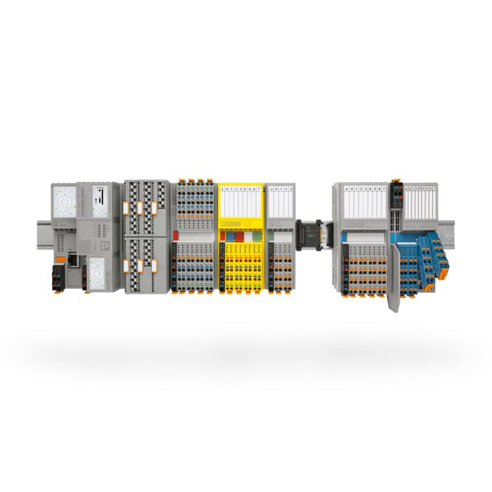 Système d'automatisation avec PLCnext Control et diverses E/S
