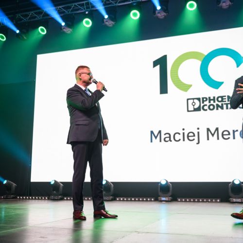 Maciej Merek prezentacja podczas gali 100-lecia