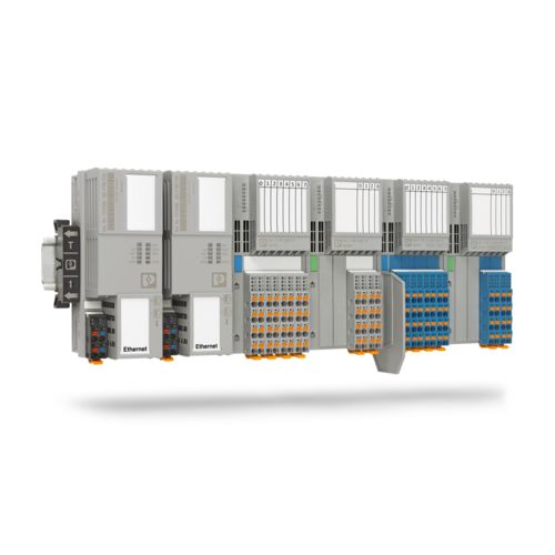 Remote-I/O-station met redundante kopstations