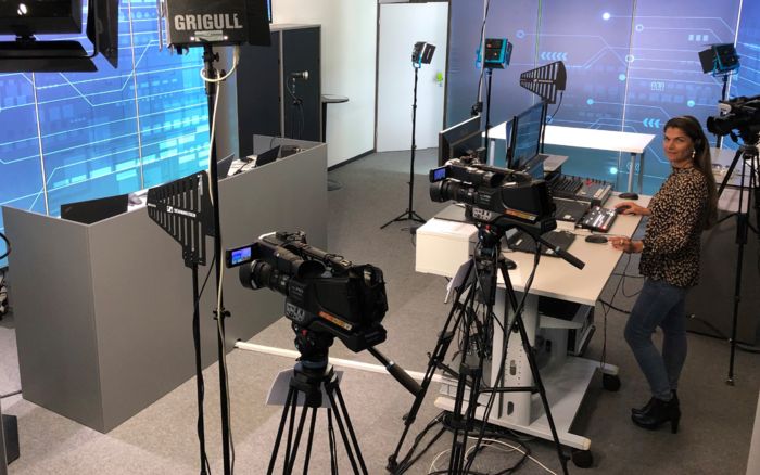 Webinarstudio mit Regie
