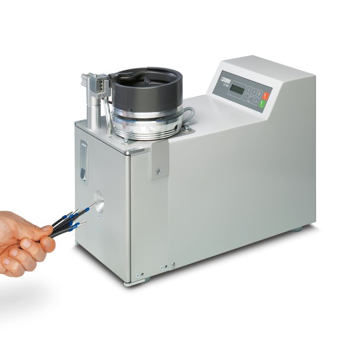 CF 1000 automatic stripping and crimping device for bulk processing